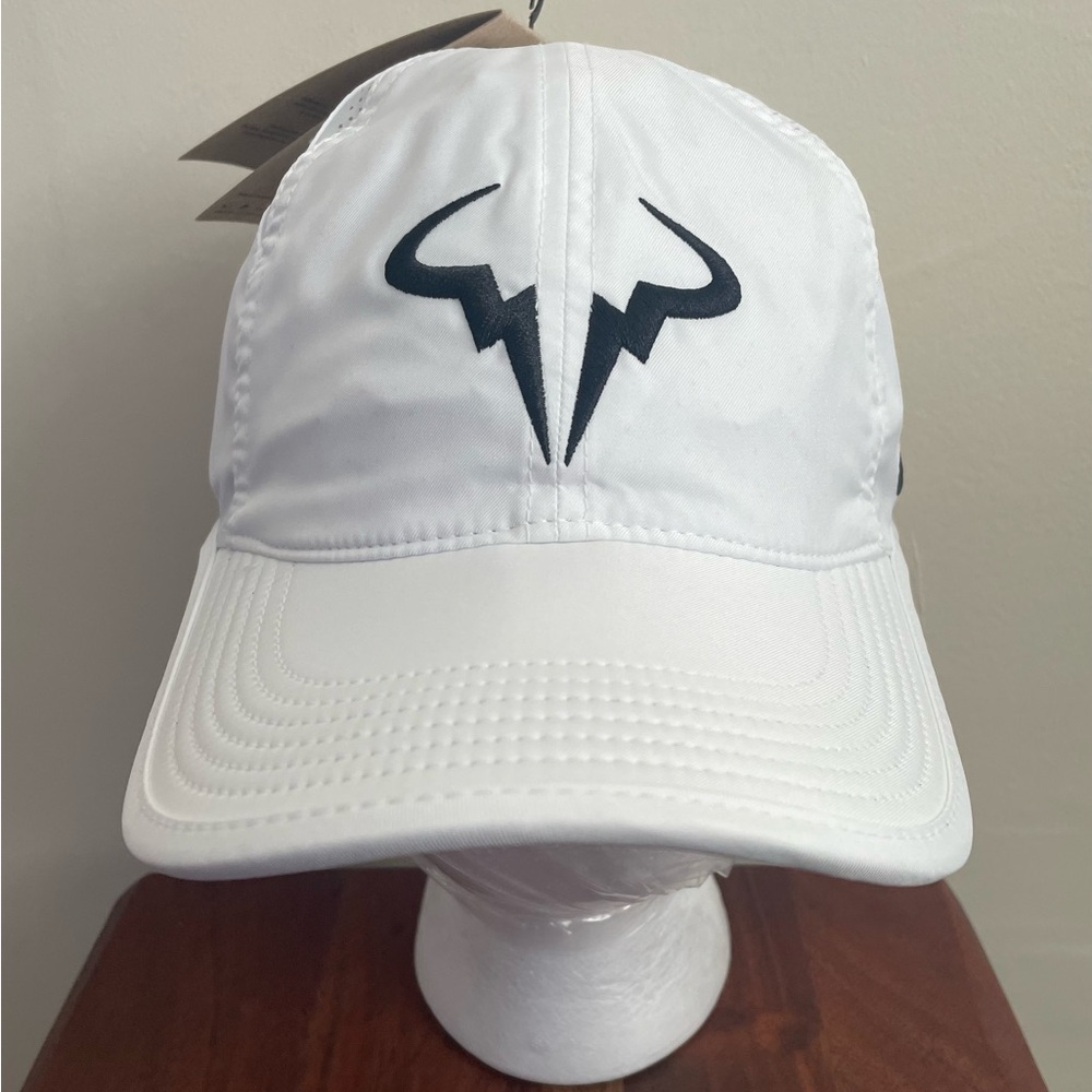 Nike Dri-FIT Club Rafa Nadal Unstructured Tennis Hat White Black Adjustable New